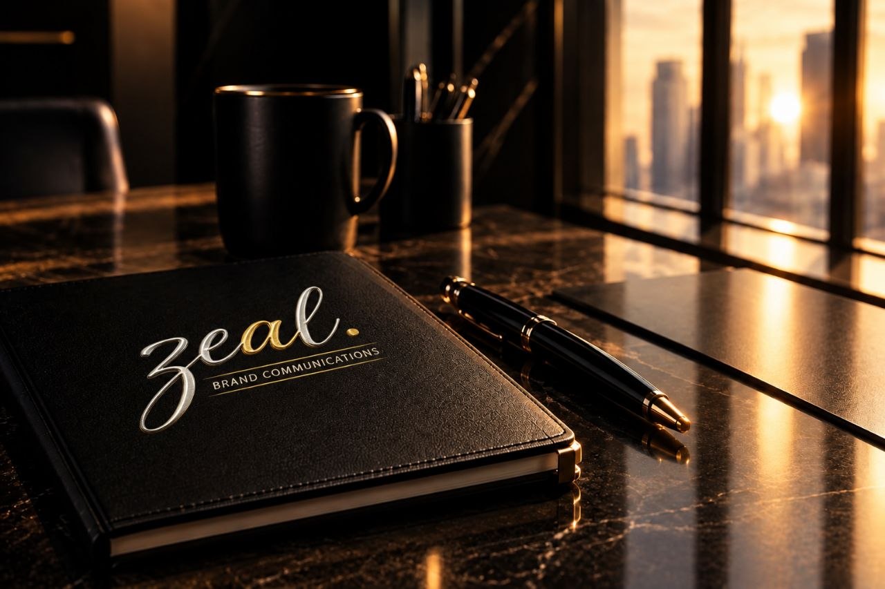 Zeal notebook on a premium workspace desk